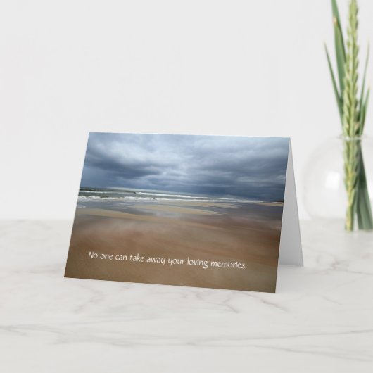 Beileid Storm Clouds Card Karte (Vorderseite)