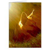 Beileid Sunbeam German Shepherd Dog Poem Card (Vorne)
