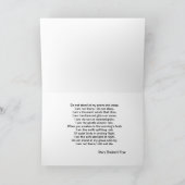 Beileid Sunset Frye Gedicht Karte (Innenseite)