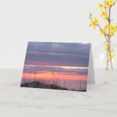 Beileid Sunset Karte (Gelbe Blume)