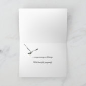 Beileid Sunset mit Sailboat Karte (Innenseite)