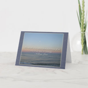 Beileid Sunset William Penn Quote Karte