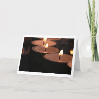 Beileid Tealight Candle Card Karte