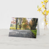 Beileid Time Passes Card Karte (Gelbe Blume)