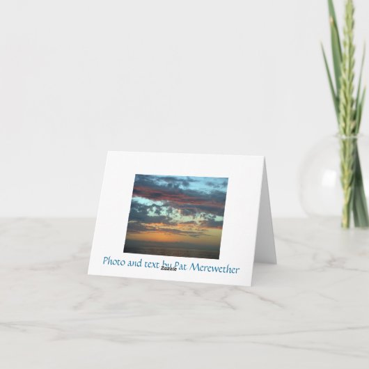 Beileid - Tod eines Mannes Karte (Rückseite)