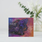 Beileid "Trail de Stars" Postkarte (Stehend Vorderseite)