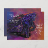 Beileid "Trail de Stars" Postkarte (Vorne/Hinten)