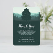 Beileid Tree of Life Dankeskarte (Stehend Vorderseite)