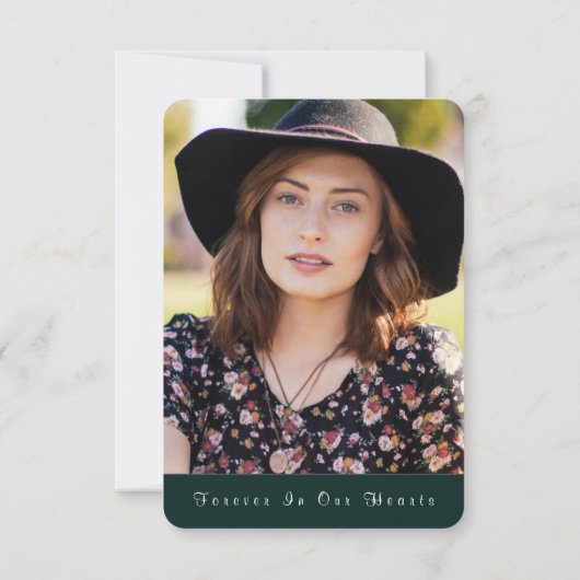 Beileid Tree of Life Dankeskarte (Rückseite)