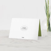 Beileid-Trillien im Frühjahrswald Karte (Rückseite)