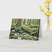 Beileid-Trillien im Frühjahrswald Karte (Gelbe Blume)