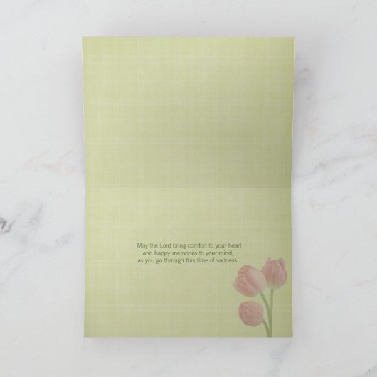 Beileid-Tulpen Karte (Innenseite)