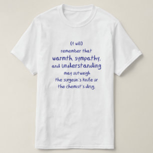Beileid u. das Verständnis überwiegt das Messer T-Shirt