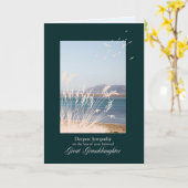 Beileid über den Verlust der Enkelin Karte (Gelbe Blume)