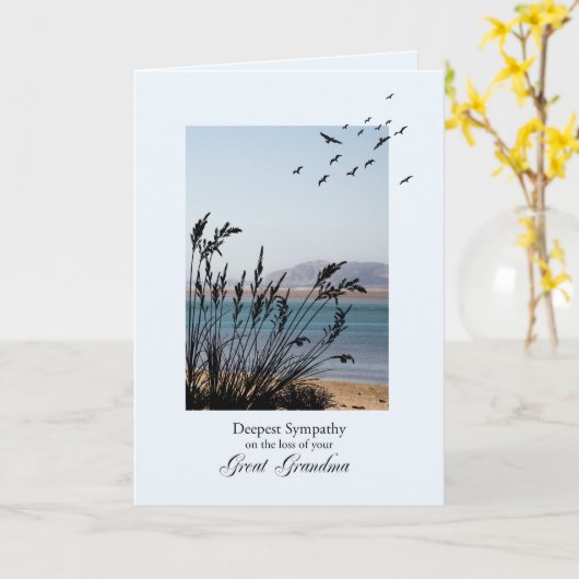 Beileid über den Verlust der Großmutter, Landschaf Karte (Gelbe Blume)