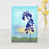 Beileid über den Verlust der Großtochter Karte (Gelbe Blume)