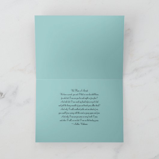 Beileid über den Verlust des Hundes/des Begleiters Karte (Innenseite)