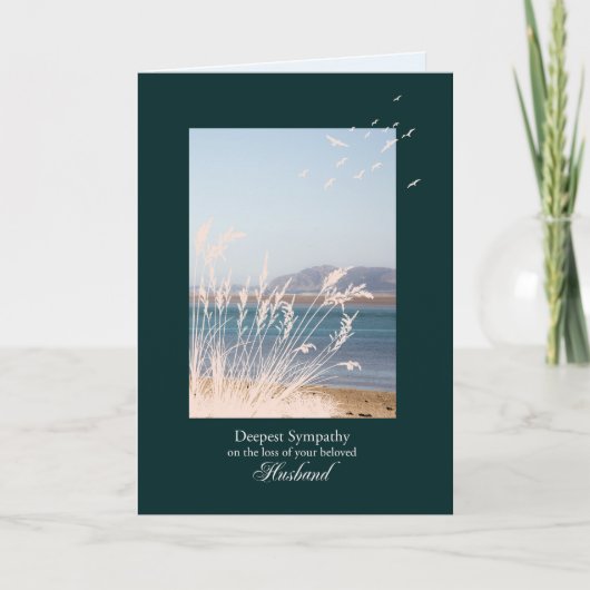 Beileid über den Verlust von Mann, Gräser Karte (Vorderseite)