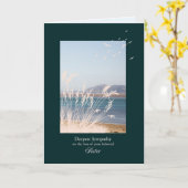 Beileid über den Verlust von Schwester, Gräser Karte (Gelbe Blume)