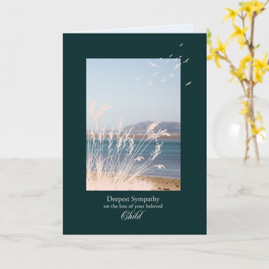 Beileid über Kinderverlust, Gräser Karte (Gelbe Blume)