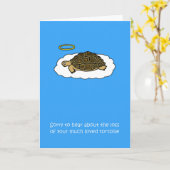 Beileid über Tortoise-Verlust von Haustieren Karte (Gelbe Blume)