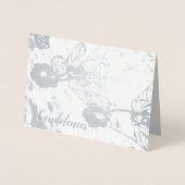 Beileid und Beileid Silberfolie Folienkarte (Vorderseite)