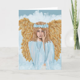 Beileid- und Beileihkarte mit Angel Karte