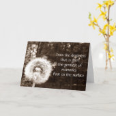 Beileid und Betreuung Karte (Gelbe Blume)