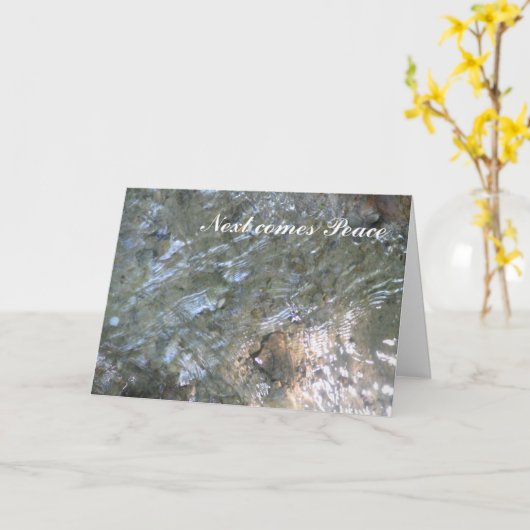 Beileid und Frieden Karte (Gelbe Blume)