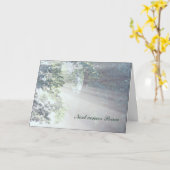 Beileid und Frieden Karte (Gelbe Blume)