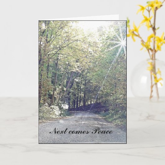 Beileid und Frieden Karte (Gelbe Blume)