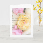 Beileid und Frieden Karte (Gelbe Blume)