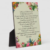 Beileid und Hoffnung Fotoplatte (Seite)