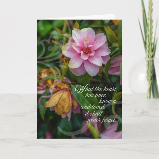 Beileid und Komfort| Wild Irish Rose Card Karte (Vorderseite)