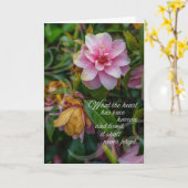 Beileid und Komfort| Wild Irish Rose Card Karte (Gelbe Blume)