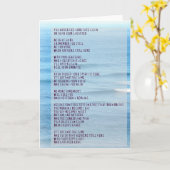 Beileid und Trauergedicht - Hawaii Sea Card Karte (Gelbe Blume)