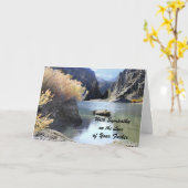 Beileid, Vater-Verlust, schöne Landschaft Karte (Gelbe Blume)