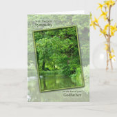 Beileid Verlust der friedlichen Flusslandschaft Karte (Gelbe Blume)