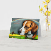 Beileid - Verlust des Heimtierhundes Karte (Gelbe Blume)