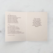 Beileid Verlust des Hundes, St. Francis, Religiös Karte (Innenseite)