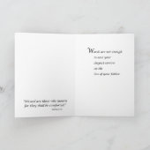 Beileid Verlust des Vaters Regenbogen Karte (Innenseite)