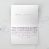 Beileid - Verlust eines Haustieres Karte (Innenseite)