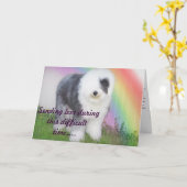 Beileid - Verlust eines Haustieres Karte (Gelbe Blume)