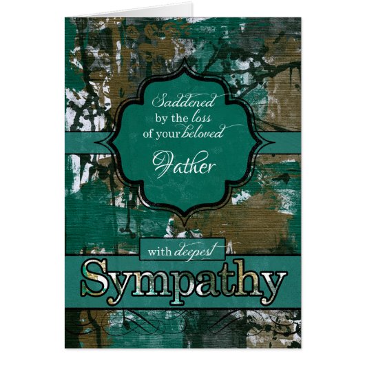 Beileid Verlust eines Vaters Aquamarine städtische (Vorne)