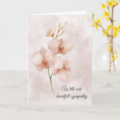 Beileid-Verlust Karte (Gelbe Blume)