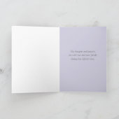 Beileid Verlust von Blume Individuelle Name Karte (Innenseite)