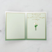 Beileid-Verlust von Bruder von uns:Calla Lilies Karte (Innenseite)