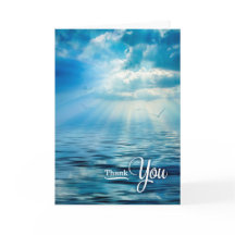 Beileid Vielen Dank Blue Ocean Sunlight and Sea