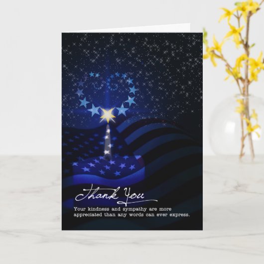 Beileid Vielen Dank, dass Sie die blaue Kerze leuc Karte (Gelbe Blume)