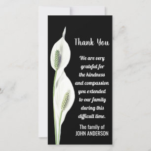 Beileid Vielen Dank, dass Sie die White Lily Blume Dankeskarte